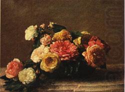 Henri Fantin-Latour Roses in a Bowl china oil painting image